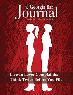 October 2013 Georgia Bar Journal Cover