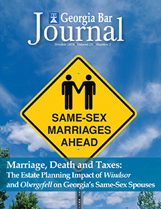 October 2015 Georgia Bar Journal Cover