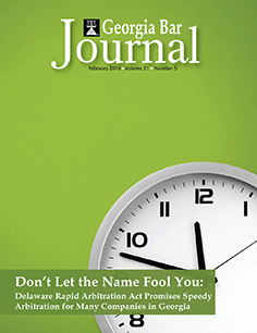 February 2016 Georgia Bar Journal Cover