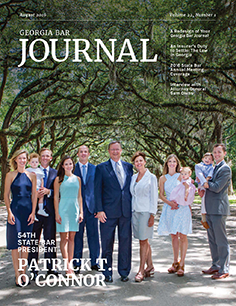 August 2016 Georgia Bar Journal Cover