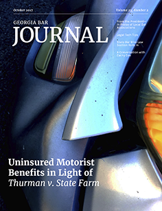 October 2017 Georgia Bar Journal Cover